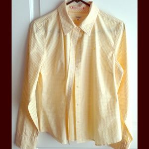 American Eagle yellow/check shirt Size 12